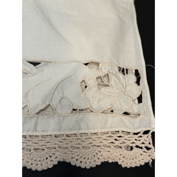 58"x14" Rod Pocket Window Valance Crochet Cutouts - Picture 2 of 3